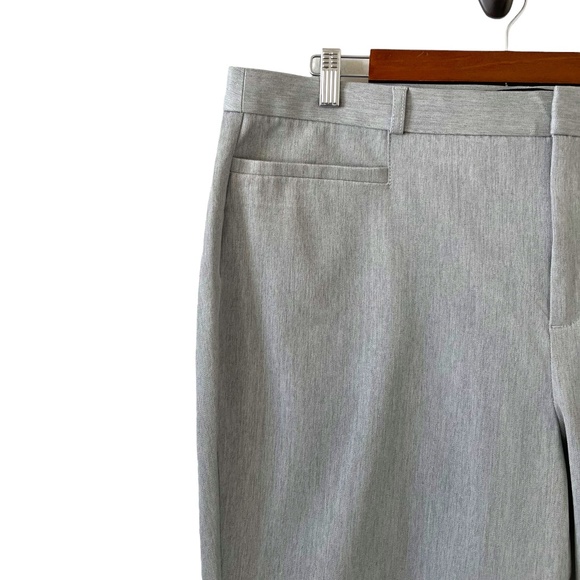 Banana Republic NEW Sloan Curvy Fit Trousers/Slacks In Heather Gray Size 18 NWT - Picture 3 of 12